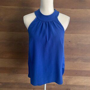 JOHNSTON & MURPHY Blue Button Collar Tank Top Size XS